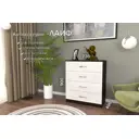 Комод Furnistyle Лайф лкм-01 3 ящика 80x40x90 см ЛДСП цвет венге/светлое дерево