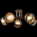 Люстра потолочная ReLuce 03619-0.3-05 5 ламп 15 м² цвет черный