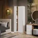 Шкаф Трия 70x217x58 см ЛДСП цвет яблоня беллуно/графит софт 248002