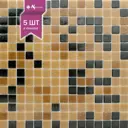 Декоративная мозаика стеклянная Nsmosaic mix8 NS00GS0051 32.7x32.7 чип 2x2 уп 5 шт