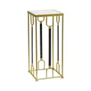 Журнальный столик квадратный Гласар 26x26x60 см белый