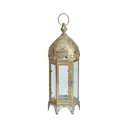 Декоративный подсвечник Гласар 18 см цвет жёлтый/золотой