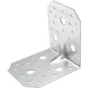 Угол крепежный усиленный KUU 105x105x90x1.8 оцинкованная сталь цвет серебро