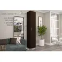 Шкаф распашной Furnistyle Лайф ЛШК-01 40x215x40 см ЛДСП цвет венге