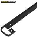 Планка соединительная U-образная R3 60x3.8 см для столешницы 3.8 см цвет чёрный матовый