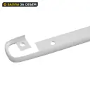 Планка соединительная Т-образная R9 60x2.8 см для столешницы 2.8 см цвет матовый хром