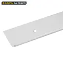 Планка для столешницы торцевая под 3D кромку 0.4 см цвет матовый хром
