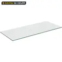 Полка для кухонного шкафа прямоугольная 75.8x0.6x32 см стекло цвет прозрачный