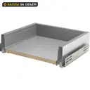 Ящик для навесного каркаса Delinia ID 36.8x9.4x31 см металл цвет серый