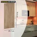 Фасад для кухонного шкафа Сантьяго 29.7x76.5 см Delinia ID ЛДСП цвет коричневый