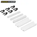 Комплект для установки кухонного цоколя Delinia 10 см ПВХ цвет белый