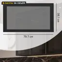 Фасад-витрина кухонного шкафа Вельск 79.7x38.1 см DELINIA ID стекло цвет черный