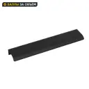 Мебельная ручка-профиль Мура матовый черный 160 мм