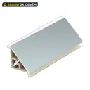 Плинтус для столешницы 240 см алюминий цвет серый