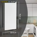 Фасад кухонного шкафа Токио 32.9x76.5 см DELINIA ID МДФ цвет белый