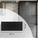 Фасад выдвижного ящика Канск 60x26 см KONSENSA ЛДСП цвет черный