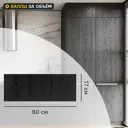 Фасад выдвижного ящика Канск 60x17 см KONSENSA ЛДСП цвет черный