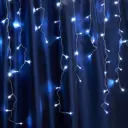 Электрогирлянда универсальная Feron 32345 занавес 4.5x4.5 м 200 ламп синий 1 режим работы