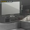 Фасад для кухонного шкафа Аша грей 39.7x25.3 см Delinia ID ЛДСП цвет светло-серый