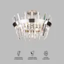 Потолочная люстра с хрусталем EUROSVET 10111/5 сатин-никель