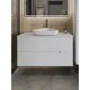 Тумба с раковиной подвесная Topline FLIPTUS100W-7500W 100 см цвет белый