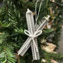 Украшение декоративное подвесное KREAFORTA Лыжи 12 см синий