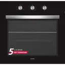 Газовый духовой шкаф 60x59.5x56.5 см SIMFER цвет черный/серый металлик B6GB12016