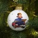 Елочный шар Коломеев Девчата КУ-80-244108 ø8 см стекло цвет разноцветный