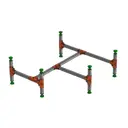 Каркас для полукруглого душевого поддона РусАк КДК 80 80x80 см