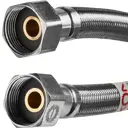 Гибкая подводка для воды Интерскол 3/4" 80 см внутренняя резьба