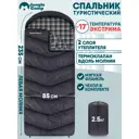 Спальный мешок зимний Jungle Camp Dublin Comfort с фланелью левая молния цвет серый