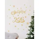 Наклейка Lisadecor С новым годом 2026 золотая 0.5 см х 40 см