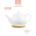 Чайник 1.1 л Elan Gallery Кружево фарфор цвет разноцветный