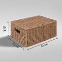 Корзина для хранения 31x15x23 см бумажный шпагат цвет коричневый