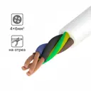 Провод Ореол ПВС 4x6 на отрез ГОСТ цвет белый