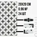 Керамогранит Motto Levels N100071 20x20см цвет серый