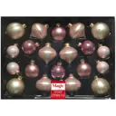 Набор елочных игрушек 6.5x24 см золотой 20 шт.