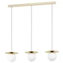 Светильник подвесной EGLO 39953 Arenales 3 лампы цвет золото