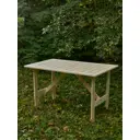 Нераздвижной садовый стол Фотон 130 см x 80 см x 74 см дерево бежевый