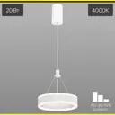 Светильник подвесной светодиодный Citilux Дуэт 7 м² регулируемый белый свет цвет белый