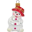 Елочное украшение Ёжик/Снеговик высота 10 см