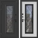 Входная дверь Bunker Тепло Про BN-11 левый 205x88см белый софт/букле темный