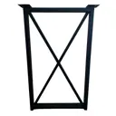 Подстолье для рабочей поверхности 85 см сталь цвет черный матовый