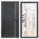 Дверь входная металлическая Порта Р-3 88x205 см левая белая с зеркалом