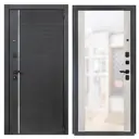 Дверь входная металлическая Порта Р-3 88x205 см правая серая с зеркалом