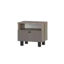 Тумба прикроватная Bts Олива 52x47.4x37.6 см 1 ящик ЛДСП цвет дуб каньон/муссон софт