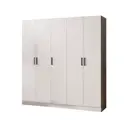 Шкаф распашной Micon Ларс с 5 дверями 200x210x51 см ЛДСП цвет белый
