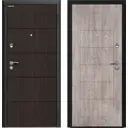 Дверь входная металлическая Оптим 98x205 см правая дуб серый