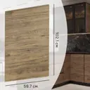 Фасад кухонного шкафа Токио 59.7x102.1 см DELINIA ID ЛДСП цвет темное дерево