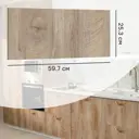 Фасад для кухонного ящика Зея 59.7x25.3 см Delinia ID ЛДСП цвет коричневый
